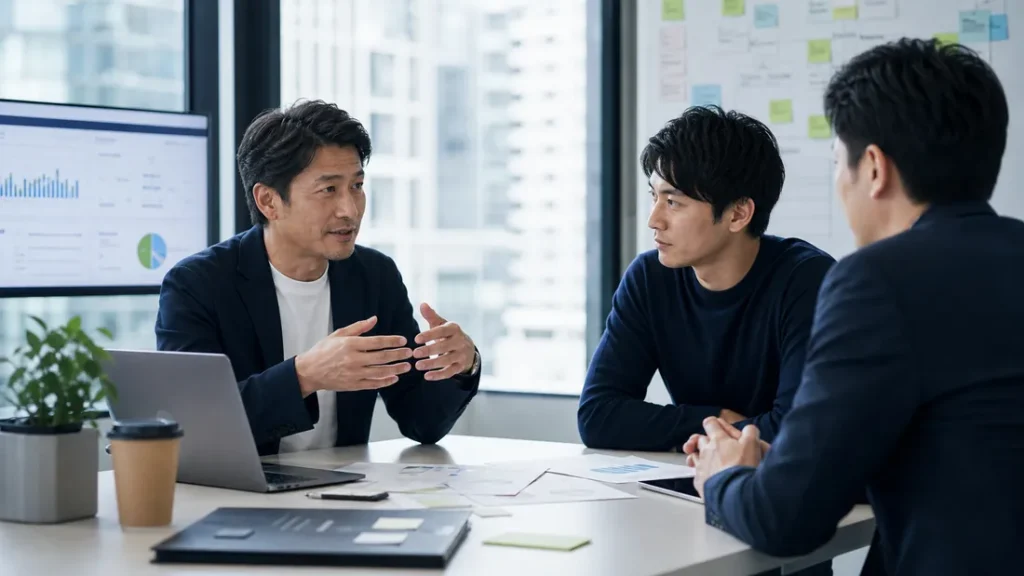 IT・SaaS事業の一部譲渡について契約と保守体制を確認する相談風景