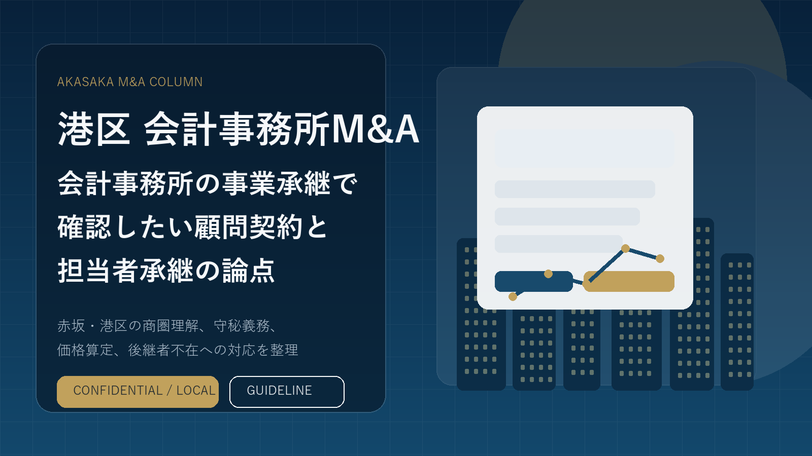 港区の会計事務所M&Aと事業承継をイメージしたアイキャッチ画像